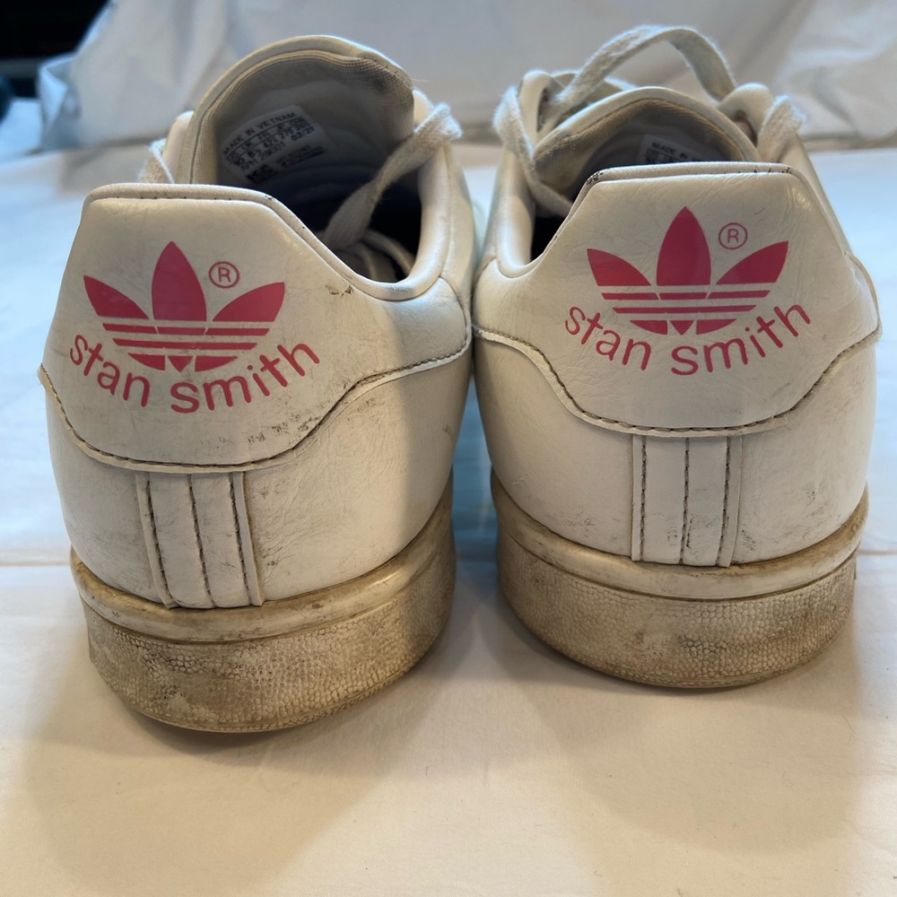 Adidas Stan Smith Sneakers Pink Women’s Size 10 - Picture 2 of 9